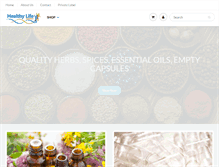 Tablet Screenshot of healthylifesupply.com